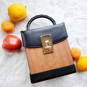 Wood and Leather Lara Mini Bag